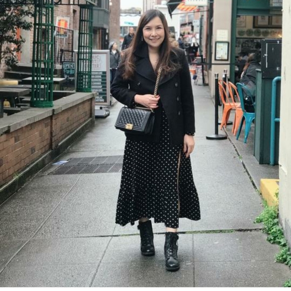 100% Auth CHANEL Boy Le Medium Black Lambskin Bag - Picture 8 of 8